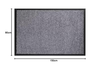Hamat spectrum schoonloopmat 80 x 60 cm grijs