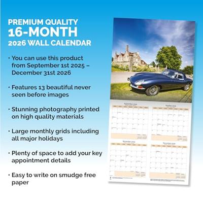 Classic British Sports Cars Kalender 2026 Classic British Sports Cars Kalender 2026