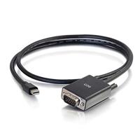 C2G Mini DisplayPort/Thunderbolt-2 manspersoon to VGA HD15 manspersoon Active Adapter Computer Monitor Kabel (0.)9M, zwart) - thumbnail