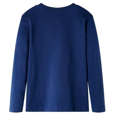 VidaXL Kindershirt met lange mouwen 92 marineblauw