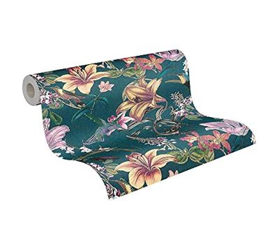 Architects Paper Jungle Chic blauw behang | 377012 - thumbnail