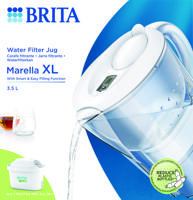 Brita - Waterfilterkan Marella Wit XL + 1 Maxtra Filterpatroon 3,5LT - thumbnail