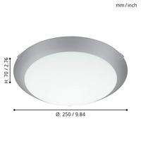 Eglo PlafondlampMars 1 24,5cm wit - 89248 - thumbnail