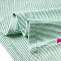 Kindershirt met lange mouwen lage col 92 donkermintkleurig - thumbnail