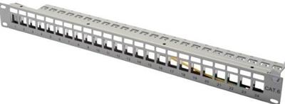 Digitus DN-91410 24 poorten Netwerkpatchpaneel 483 mm (19) Zonder connectoren 1 HE Meerdere kleuren Niet ingericht