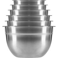 Krumble Mengkommen set van 6 met deksels - RVS - thumbnail