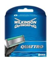 Wilkinson Wilkinson Sword Quattro Scheermesjes - 8 stuks - thumbnail