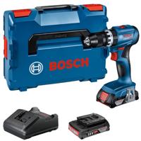 Bosch Professional GSB 18V-45 06019K3303 Accu-schroefboormachine 18 V 2.0 Ah Li-ion Incl. 2 accus, Incl. lader, Incl. koffer - thumbnail