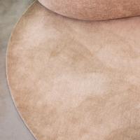 LABEL51 Vloerkleden Mila - Taupe - Polyester - 200x200 cm - Rond - thumbnail