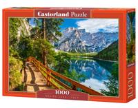 Selecta Castorland legpuzzel braies lake italy , 1000st. - thumbnail