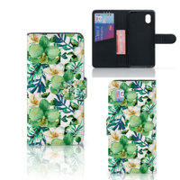 Orchidee Groen Hoesje Alcatel 1B (2020) Met Ruimte Voor Drie Pasjes Extra Bescherming | Book Case - thumbnail