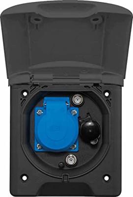 AS Schwabe 62475 Stopcontact (inbouw) IP44 Antraciet-grijs