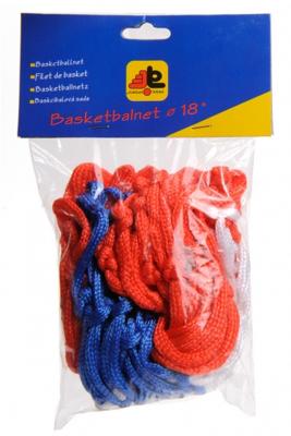 Basketbalnet rood/wit/blauw (LOS NET)