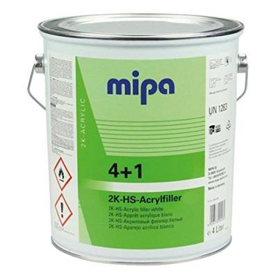 Mipa acryl filler "4+1 hs" 4+1 acrylic filter hs 4l light gray