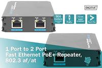Digitus DN-95122 Extender (verlenging) LAN (10/100/1000 MBit/s) via netwerkkabel RJ45 300 m - thumbnail