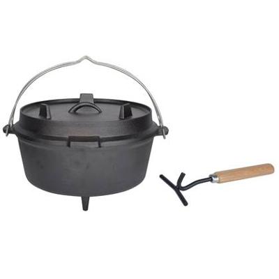 Esschert Design sudderpot gietijzer 6,5 l zwart ff235