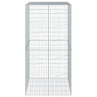 Schanskorf 100x100x200 cm gegalvaniseerd ijzer zilverkleurig - thumbnail