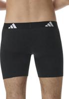 Adidas Boxershorts flex cotton lang 3-pack zwart - thumbnail