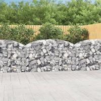 VidaXL Schanskorf gewelfd 200x50x100/120 cm gegalvaniseerd ijzer - thumbnail