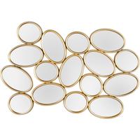 Decoratieve Gouden Spiegel 90x61cm | Kunststof Ovaal Design - thumbnail