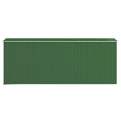 Tuinschuur 192x523x223 cm gegalvaniseerd staal groen