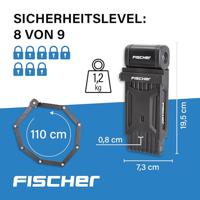 FISCHER FAHRRAD PROTEC FK110 Vouwslot Sleutelslot - thumbnail