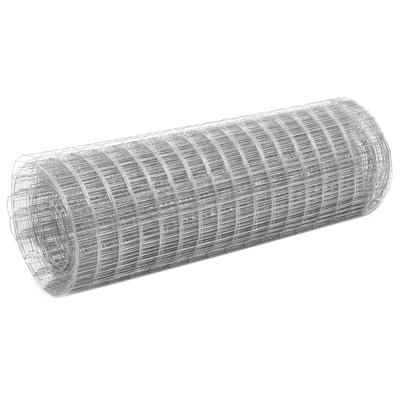 VidaXL Kippengaas 25x0,5 m gegalvaniseerd staal zilverkleurig VidaXL Kippengaas 25x0,5 m gegalvaniseerd staal zilverkleurig