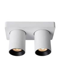 Lucide NIGEL - Plafondspot - LED Dim to warm - GU10 - 2x5W 2200K/3000K - Wit - thumbnail