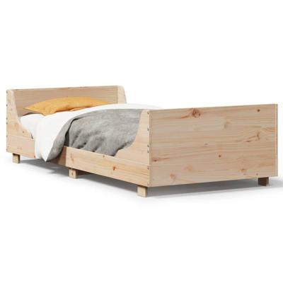 Bedframe zonder matras massief grenenhout 90x200 cm
