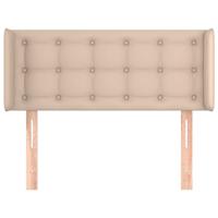 Hoofdbord met randen 83x16x78/88 cm kunstleer cappuccinokleur - thumbnail