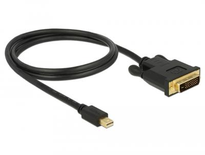 Delock 83988 DisplayPort-kabel Mini-displayport / DVI Aansluitkabel Mini DisplayPort-stekker, DVI-D 24+1-polige stekker 1 m Zwart Vergulde steekcontacten, Delock 83988 DisplayPort-kabel Mini-displayport / DVI Aansluitkabel Mini DisplayPort-stekker, DVI-D 24+1-polige stekker 1 m Zwart Vergulde steekcontacten,