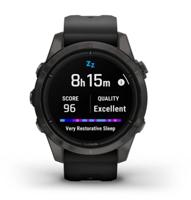 Garmin epix Pro (Gen 2) Sapphire Edition, 42 mm, hoogwaardige smartwatch, geavanceerde trainingstechnologie, ingebouwde zaklamp, zwart - thumbnail