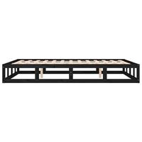Bedframe massief hout zwart 180x200 cm 6FT Super King - thumbnail
