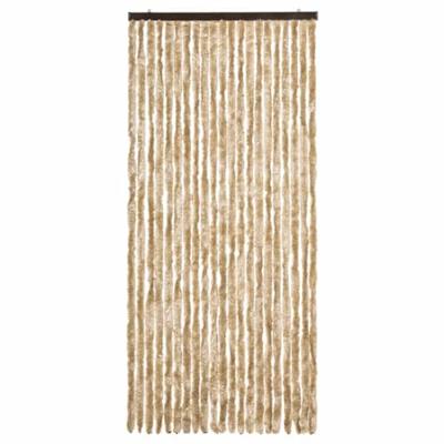 VidaXL Vliegengordijn 90x220 cm chenille beige