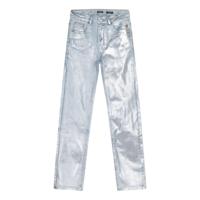 Indian Blue Jeans Meisjes jeans broek straight fit - Zilver grijs - thumbnail