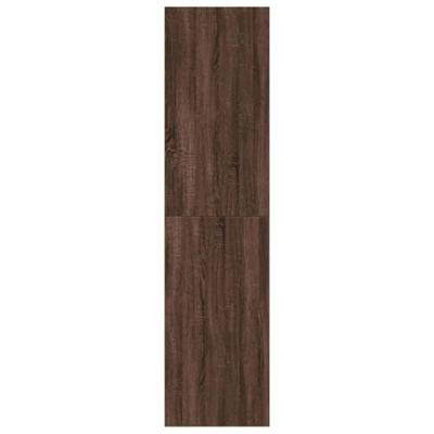 Kledingkast 80x50x200 cm bewerkt hout bruin eikenkleur