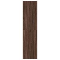 Kledingkast 80x50x200 cm bewerkt hout bruin eikenkleur - thumbnail