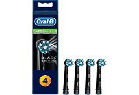 Oral-B CrossAction Opzetborstels Black, Verpakking Van 4, Black Edition - thumbnail