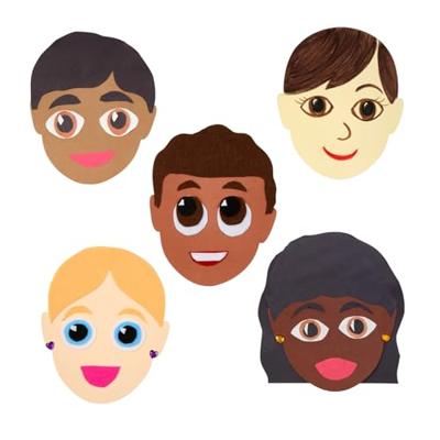 Colorations - colours like me gezichtsvormen, set van 24 (4 kleuren)