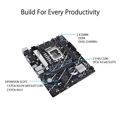 ASUS Prime B760M-K D4 Intel B760 LGA 1700 micro ATX moederbord