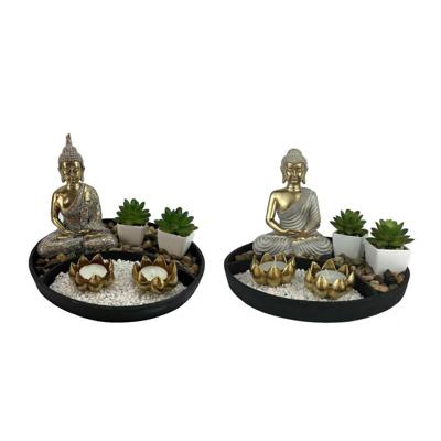 Decoratieve figuren DKD Home Decor 26 x 26 x 18 cm Orientaals Tuin (2 Stuks) Decoratieve figuren DKD Home Decor 26 x 26 x 18 cm Orientaals Tuin (2 Stuks)