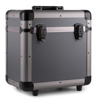 Power Dynamics RC80 Vinyl Record case voor 12 inch platen titanium - thumbnail