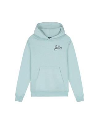 Malelions winter hoodie jongens - blauw/grijs - signature, gestreept