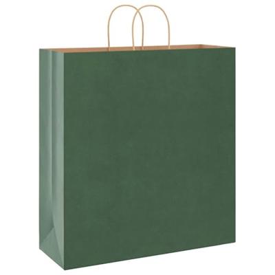 VidaXL Papieren zakken 250 st met hengsels 45x17x48 cm groen