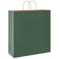 VidaXL Papieren zakken 250 st met hengsels 45x17x48 cm groen - thumbnail
