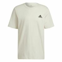 Heren-T-Shirt met Korte Mouwen Adidas Essentials Feelcomfy Wit - Maat: L - thumbnail