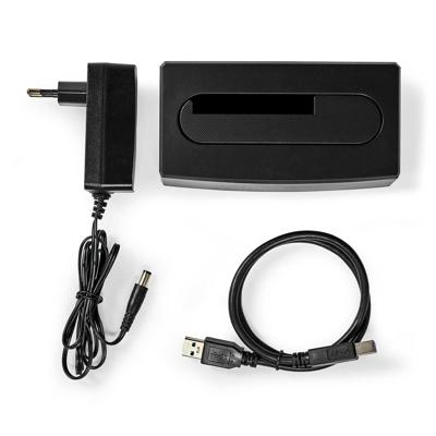 Nedis Docking Station voor Harde Schijf | USB 3.2 Gen1 | USB Type-A | 1 Schijf | 2.5 / 3.5 " | USB 3.2 Gen1 | Docking | Desktop - HDDUSB3210BK