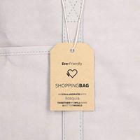 Winkeltas KSIX Grijs Polyester Kraftpapier - thumbnail