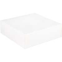 Gebaksdoos | karton | 25x25x8cm | wit | 175 stuks - thumbnail