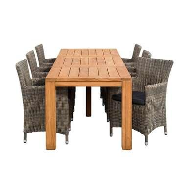 Le Sud tuinset Roma Antibes - antiekgrijs - 7-delig